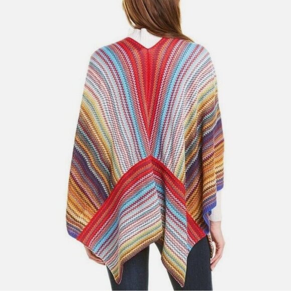 Missoni Wool Blend Zig Zag Poncho - Picture 2 of 3